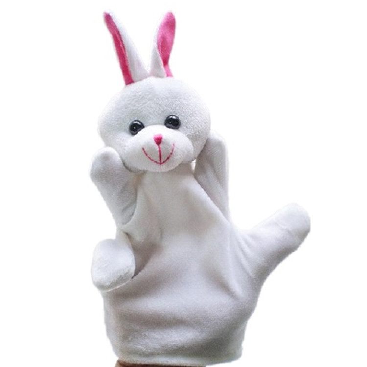 Plyšová bábka na ruku - Zajac
